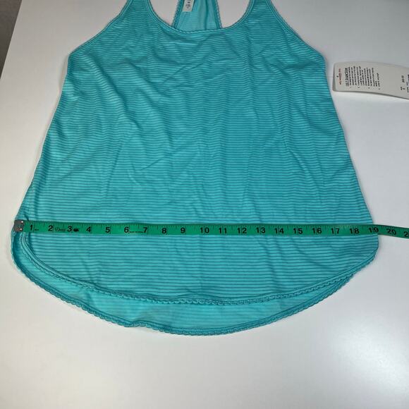 Lululemon 105 F Singlet Tank Top Sz 6 NWT Heathered Angel Blue Silverescent Tech - Picture 9 of 15